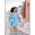 Kit Boneca Coelhinha Chloe Liso Azul + Petit Case