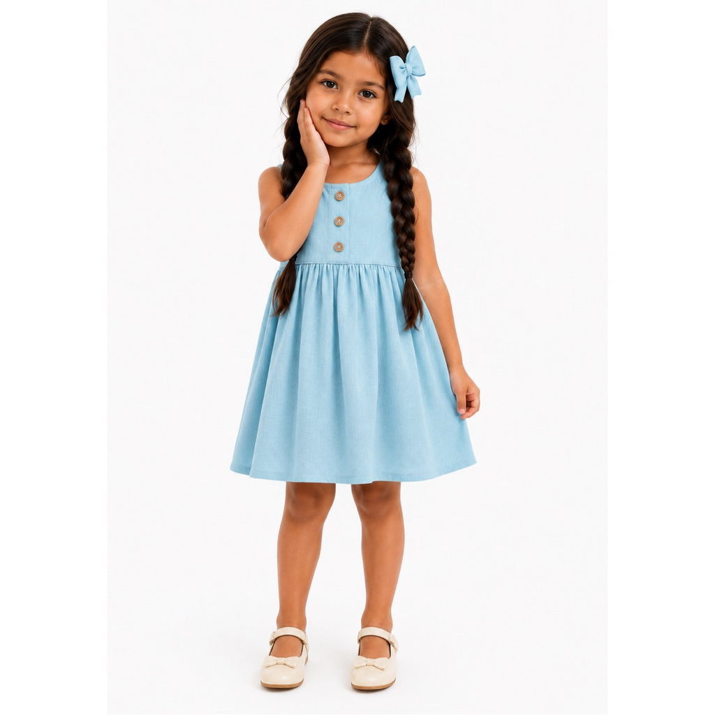 Kit Vestidos Liso Azul