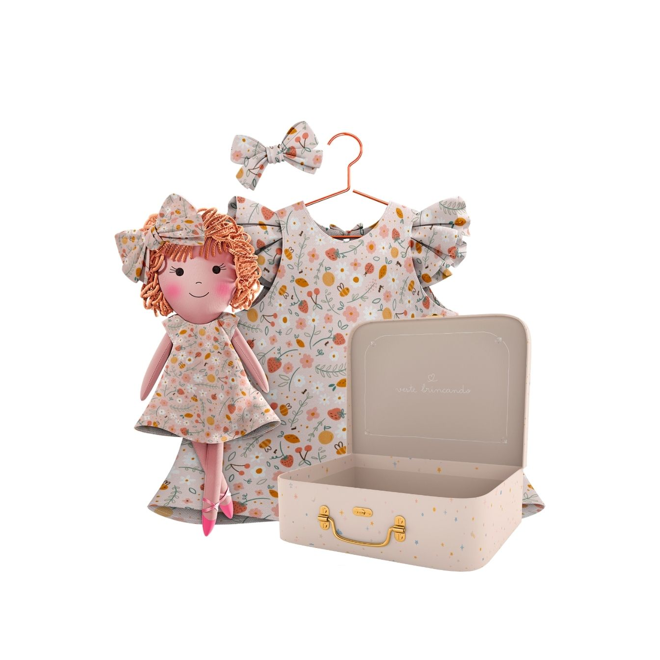 Kit Boneca Aninha Pic-Nic + Petit Case