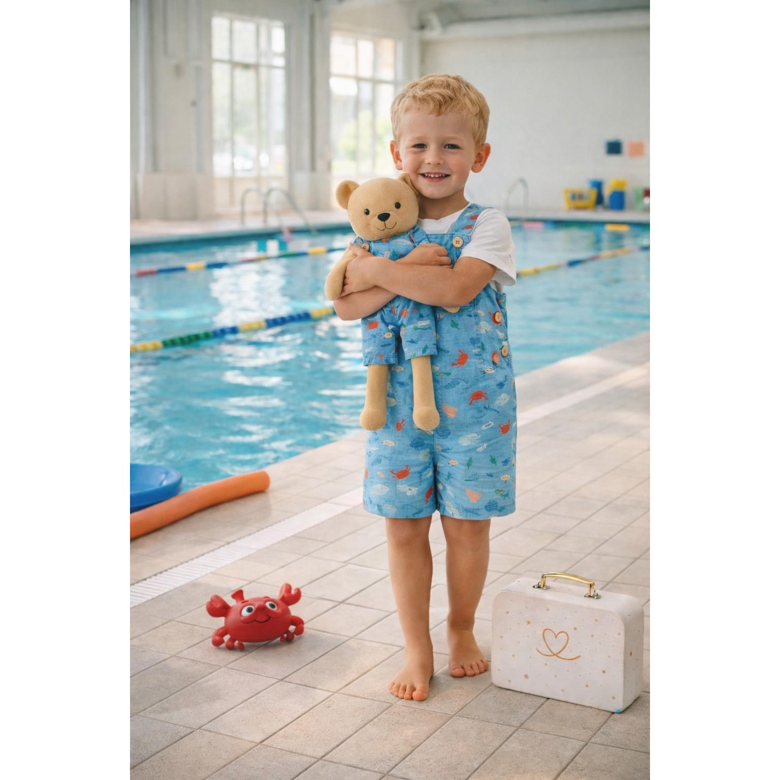 Kit Boneco Urso Fundo do Mar + Petit Case