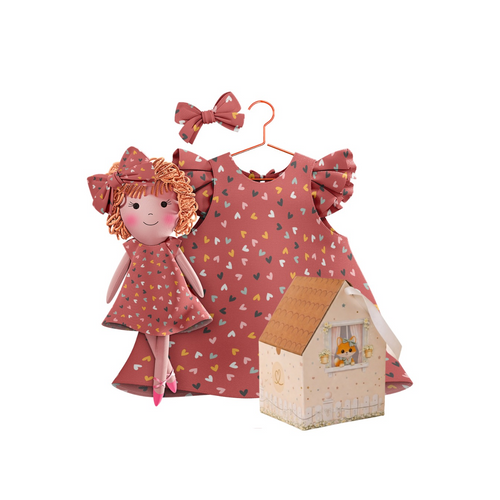 Kit Boneca Aninha Corações