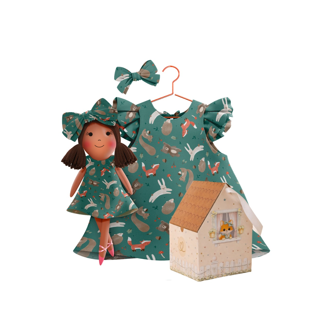 Kit Boneca Manu Bosque