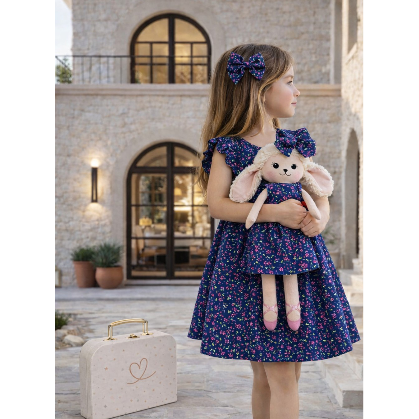 Kit Boneca Dona Ovelha Florzinha + Petit Case