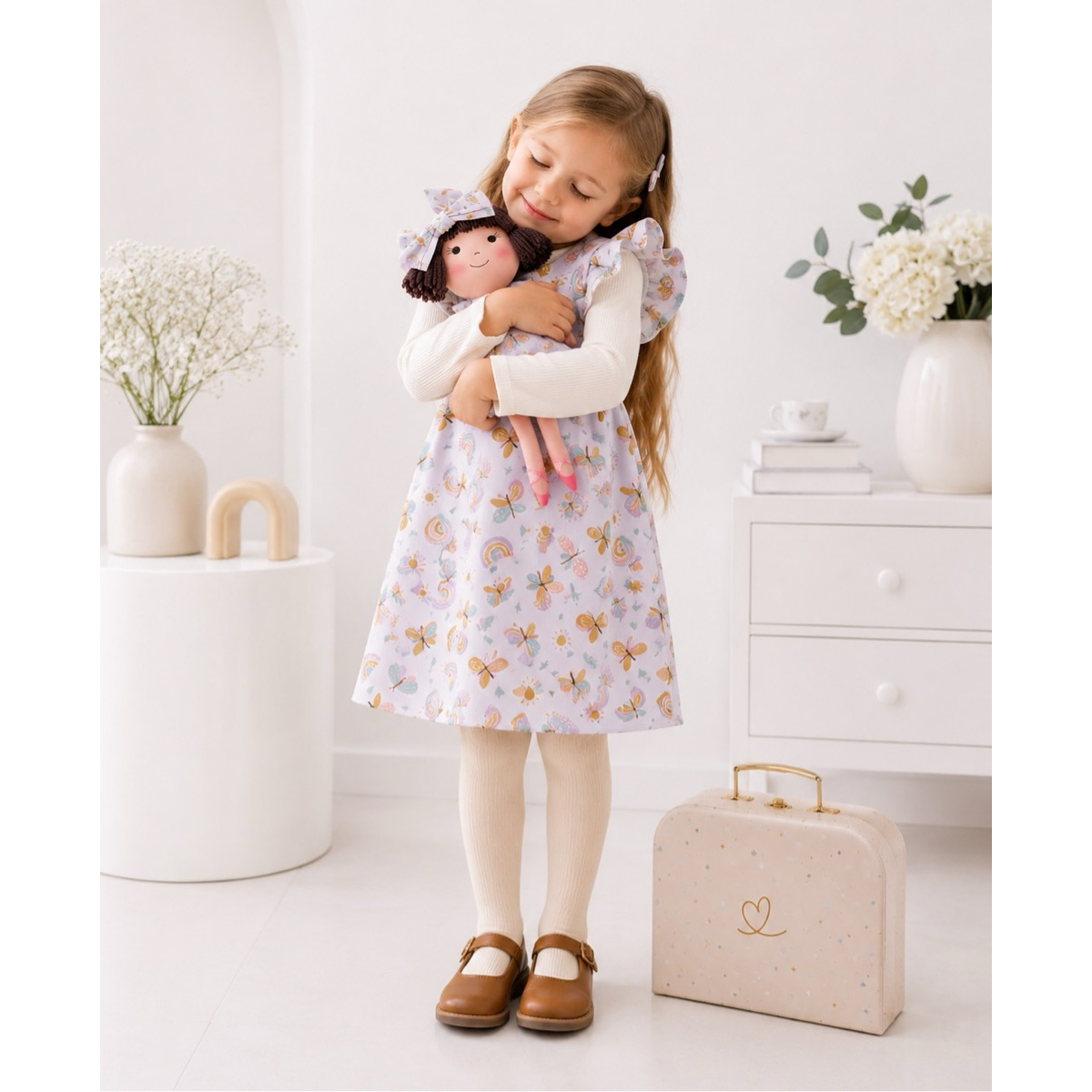 Kit Boneca Alice Arco-Íris + Petit Case